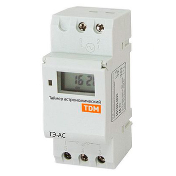 Таймер электронный астрономический ТЭ-АС 16А-DIN TDM SQ1503-0023 - Электрика, НВА - Реле, автоматизация и управление - Таймеры - . Магазин оборудования для автономного и резервного электропитания Ekosolar.ru в Казани