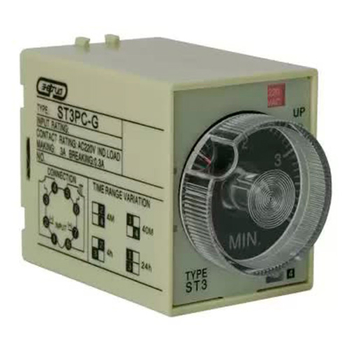 Реле времени 220V ST3PC-G (0.5-4min/40min/4h/24h) Энергия - Электрика, НВА - Реле, автоматизация и управление - Реле времени - . Магазин оборудования для автономного и резервного электропитания Ekosolar.ru в Казани