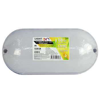 Банник LT-LBWP-03-IP65-18W-6500К LED овальный - Светильники - Для ЖКХ - . Магазин оборудования для автономного и резервного электропитания Ekosolar.ru в Казани