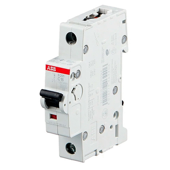 Автоматический выключатель ABB S201 1P 16А (С) 6kA - Электрика, НВА - Модульное оборудование - Автоматические выключатели - . Магазин оборудования для автономного и резервного электропитания Ekosolar.ru в Казани