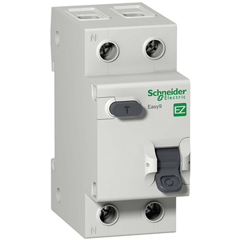 Дифференциальный автоматический выключатель Schneider Electric EASY 9 1P+N 20А 30мА C AC 4,5 кА - Электрика, НВА - Модульное оборудование - Дифференциальные автоматы - . Магазин оборудования для автономного и резервного электропитания Ekosolar.ru в Казани