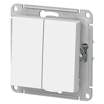 Выключатель Schneider Electric AtlasDesign 2-клавишный сх.5, 10АХ, белый, механизм - Электрика, НВА - Выключатели и розетки - Выключатели - . Магазин оборудования для автономного и резервного электропитания Ekosolar.ru в Казани