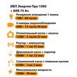 ИБП для котла Энергия Про 1000 + Аккумулятор 75 Ач 12 В (700Вт - 59мин) - ИБП и АКБ - ИБП для котлов - . Магазин оборудования для автономного и резервного электропитания Ekosolar.ru в Казани