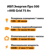 ИБП для котла Энергия Про 500 + Аккумулятор Grid 75 Ah 12 v (300Вт - 137мин) - ИБП и АКБ - ИБП для котлов - . Магазин оборудования для автономного и резервного электропитания Ekosolar.ru в Казани